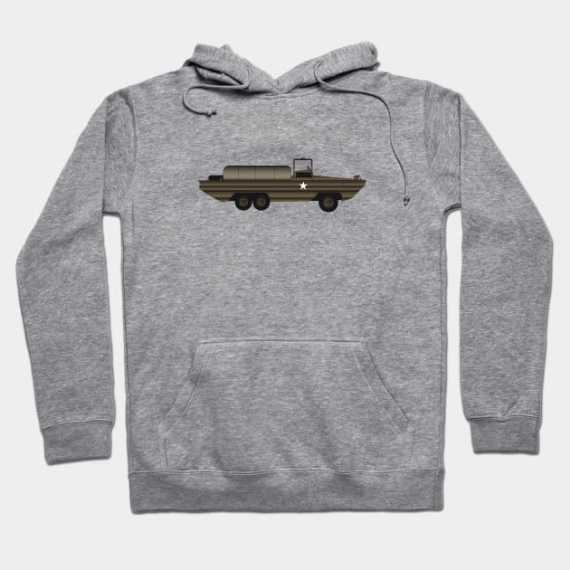 The DUKW Amphibious Vehicle Hoodie by kindacoolbutnotreally